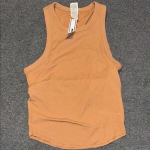Pink tan xs Sleeveless Ribbed Top